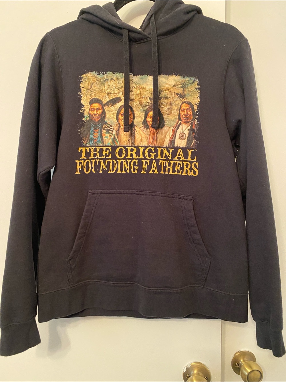 Men's Black Graphic Hoodie - The Original Founding Fathers